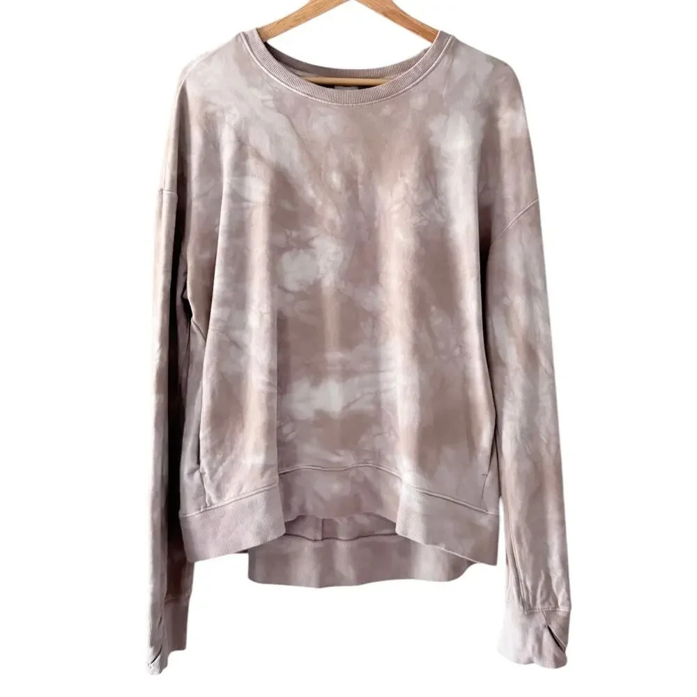 All in Motion Tie Dye Lounge Athletic Relaxed Fit Sweatshirt Size XL - Picture 4 of 8